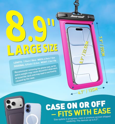 Waterproof Phone Pouch (Green&Bright Red)
