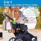 Stroller Cup Holder with Phone Holder (Double Holder-Other Shape)