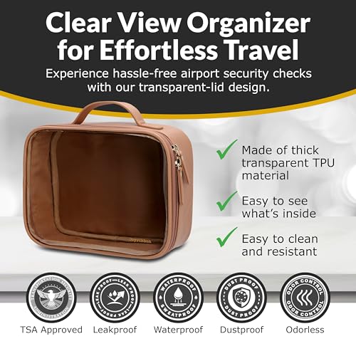 Clear Makeup Bag Set (Set / Nude)