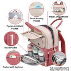Diaper Bag Backpack (Red)