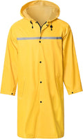 Mens Long Hooded Safety Rain Jacket Waterproof Emergency Raincoat Poncho by SaphiRose