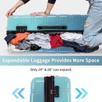 Luggage Sets 3 Piece (3-piece Set(20/24/28) / Gradient Blue)