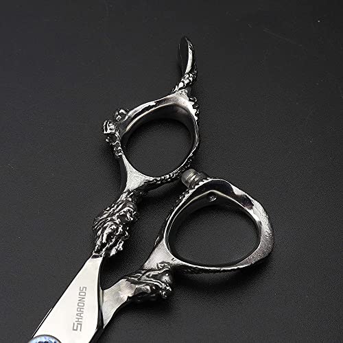 Purple Professional Hairdressing Scissors Hairdresser Hairstylist Cutting Hair & Thinning Hairdressing Scissor (7-inch 2pc-b)