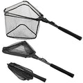 Fishing Net Fish Floating Landing Net with Handle (11.8"/30cm Hoop Size 0.8M Black(Not Extendable) / 0.8m (Not Extendable))