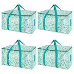 4 Pack Oversized Moving Bags with Reinforced Handles (4-Pack / Spring Stroll)