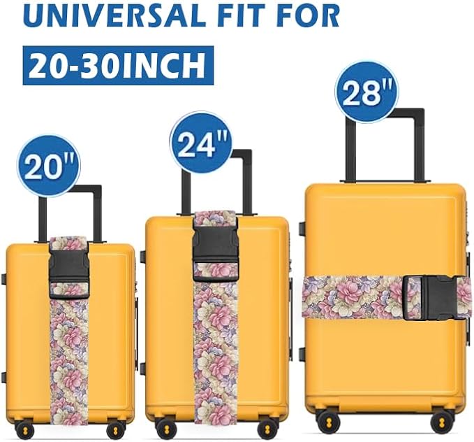 Luggage Straps for Suitcases Travel Belt Accessories, Cute Suitcase Strap - Image 2