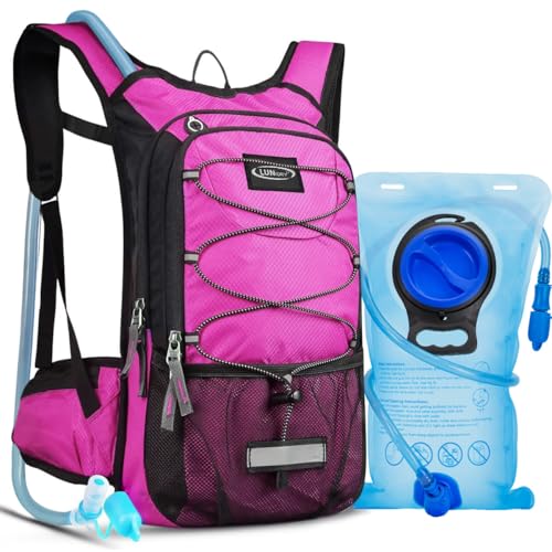 Hydration Backpack with 3L Water Bladder (Pink)