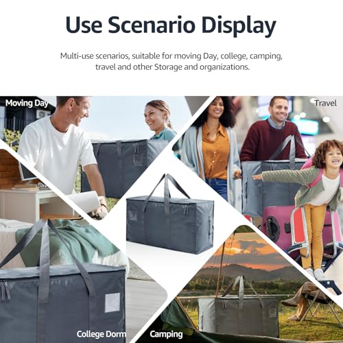 Moving Bags Heavy Duty Extra Large (Grey / 8 Pack)