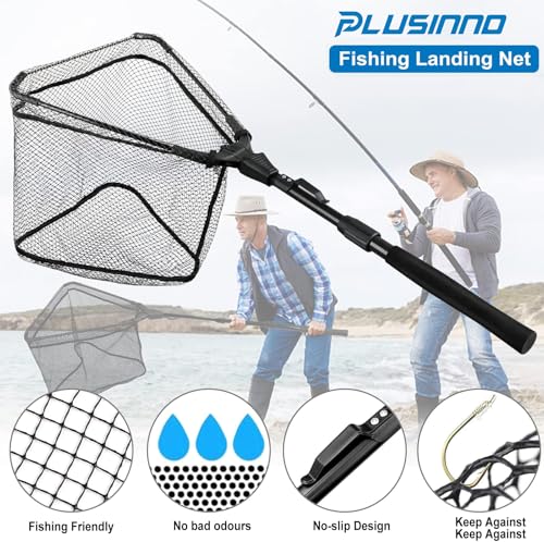 Fishing Net Fish Floating Landing Net with Handle (16/40cm Hoop Size (Telescopic Pole) / 1.0m (Extendable))