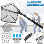 Fishing Net Fish Floating Landing Net with Handle (16/40cm Hoop Size (Telescopic Pole) / 1.0m (Extendable))
