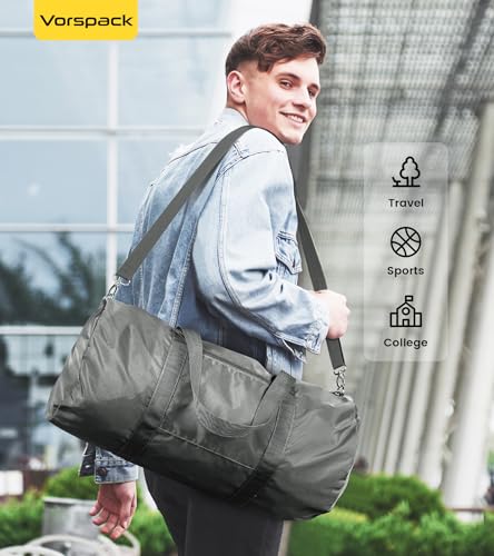 20 Inches Foldable Gym Bag (20 Inches Grey / 20 INCHES)