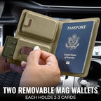 Passport Wallet with Holder for AirTag (Olive)
