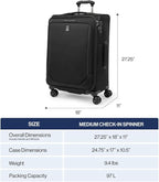 Travelpro Crew Classic Lightweight Softside Expandable Checked Luggage - Image 6