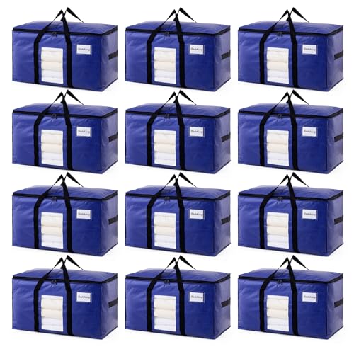 12 Pack Dark Blue XXL Moving Bags (Dark Blue / 12 Large)