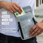 Travel Neck Wallet (One Size / Brown)