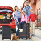 Luggage Set 2 Piece (Vintage Luggage / Black(12+20+28))