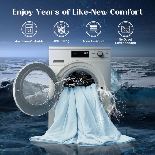 Temperature Regulating Comforter (Ice Blue / Ultimate King (106"x90"))