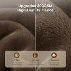 Ultra Soft Fleece Blanket King Size (Cocoa Brown / King(108" X 90"))