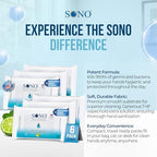 Alcohol Free Sanitizing Hand Wipes with Bergamot & Aloe Essential Oil (Soft Pack)