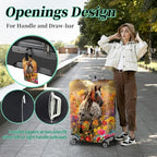 Luggage Cover Suitcase Protector + Tag (Spotted Horse Garden / XL)