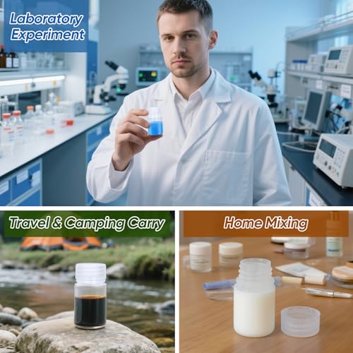1 oz Small Plastic Bottles with Caps (Clear / 1 oz)