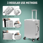 UrbanExporer 26 Inch Hardside Zipperless Luggage with Spinner Wheels (Sliver / 26-Inch)