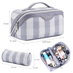 Travel Makeup Bag Organizer Cosmetic Bag (06-A-Blue)