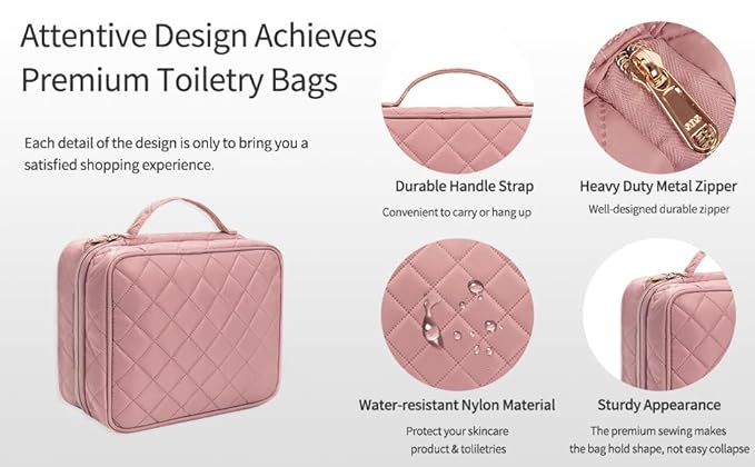 CUBETASTIC Travel Toiletry Bag, Makeup Bag - Image 8