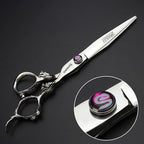 6/7/7.5/8/9-inch professional hair clipper set, stainless steel sharp hair clippers, hairdresser specific scissors (7 in-2pc-A)