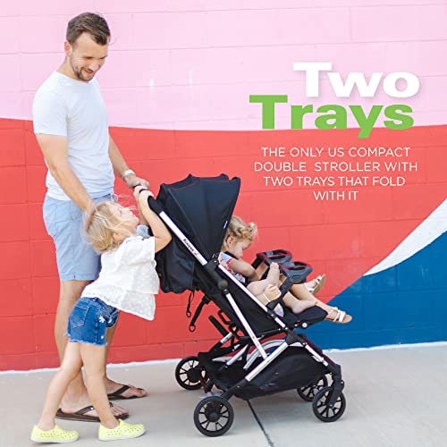 Kooper X2 Lightweight Travel Double Stroller (Kooper X2 Double / Sand)