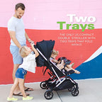 Kooper X2 Lightweight Travel Double Stroller (Kooper X2 Double / Sand)