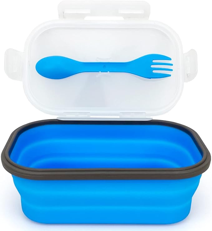 Collapsible Lunch Box Containers, Silicone Bento Box by Lunbengo