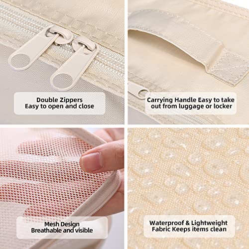 Travel Packing Cubes (Cream)