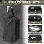 Tactical Toiletry Bag For Men Hygiene Bag EDC Military Tool Molle Pouches Small Dopp Kit Mens Shaving Kit Travel shower Bags (1 US Black)