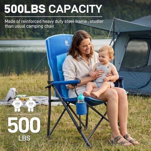 Oversize Camping Chair Heavy Duty (Royal Blue)