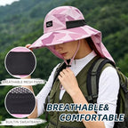 Outdoor Sun Hat for Men Women (1pack-camo Pink)