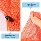 4Pcs Mesh Laundry Bags Washing Machine Mesh Wash Bags for Clothes (Orange / 26"x28")