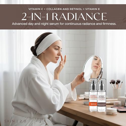 Retinol & Vitamin E + Collagen & Vitamin C Serum For Face