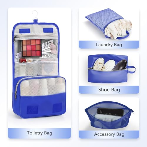 10 Set Compression Packing Cubes for Travel Essentials (Klein Blue)