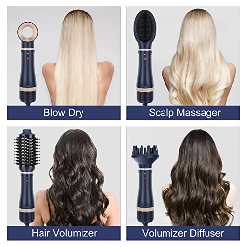 Hair Dryer Brush Set (Prussian Blue)