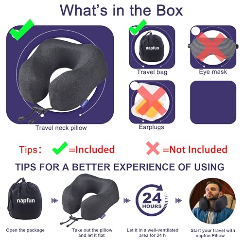Neck Pillow for Travel (Black)