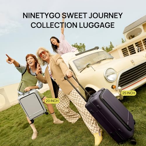 Carry On Luggage 22x14x9 Airline Approved (04-Blackcurrant Oolong / Carry-On 20-Inch (Clamshell, 34L))