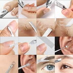 Manicure Set Professional Nail Clippers Pedicure Kit (White)