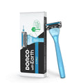 DORCO with Earth Razor with Pace 4 Pro Cartridges • Handle Made from Post by Dorco