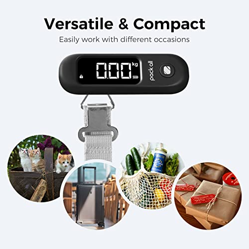 Digital Luggage Scale for Travel (Black)