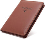 BAKUN Travel Wallet & Family Leather Passport Holder Cover RFID Blocking Travel - Image 2