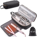 2IN1 Hair Tools Travel Bag with Heat Resistant Mat for Shark Flexstyle (X-large / Black)