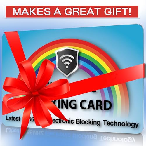 5 Pack RFID Blocking Card Protect Your Entire Wallet (Rainbow)
