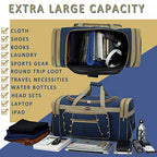 Travel Duffle Bags for Men 26" Weekender Over Night Carry On Bag Lightweight Extra Large Oxford Duffel Gym Sturdy Luggage Water (Blue)