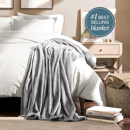 Fleece Blanket Luxury Microplush (King / 03 - Light Grey)